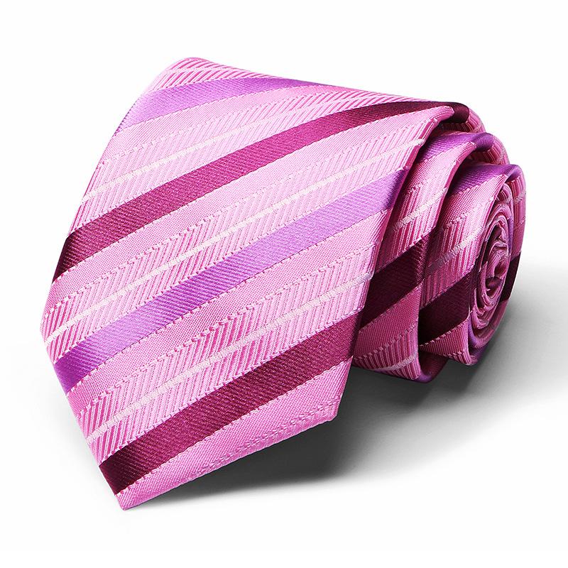 Tie Tie Polyester Silk Tie 8Cm Business Men'S Dress Wedding Studio Tie