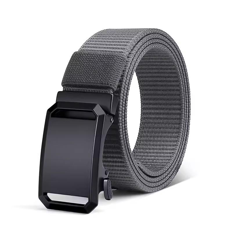 Automatic Buckle Belt Men'S Tactical Function Wind Tooling Tide Casual Canvas Nylon Belt Light Person Military Training Belt