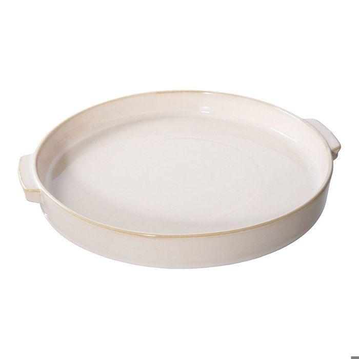 Plateau céramique blanc Ø 37 cm