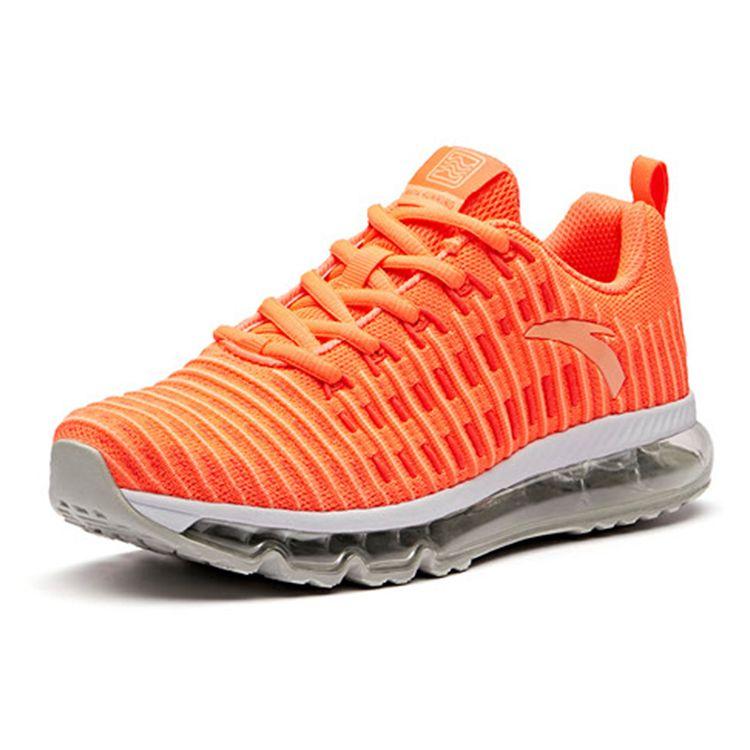 Anta Running Series Full-Length Air Cushion Low-Top Running Shoes Women Sneakers Orange 92835511-2