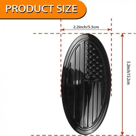 5" Rear Tailgate Overlay American Flag Emblem For Ford Bronco 2/4 DOOR 2021-2023