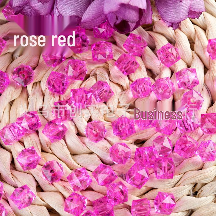 14mm Four-Sided Acrylic Square Beads for DIY Tissue Box Crafting