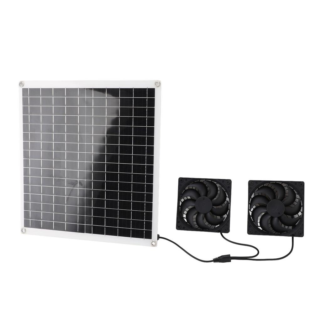 Solar Panel Powered Fan Portable Outdoor Multifunctional Solar Air Circulation Fan Kit 20W12V