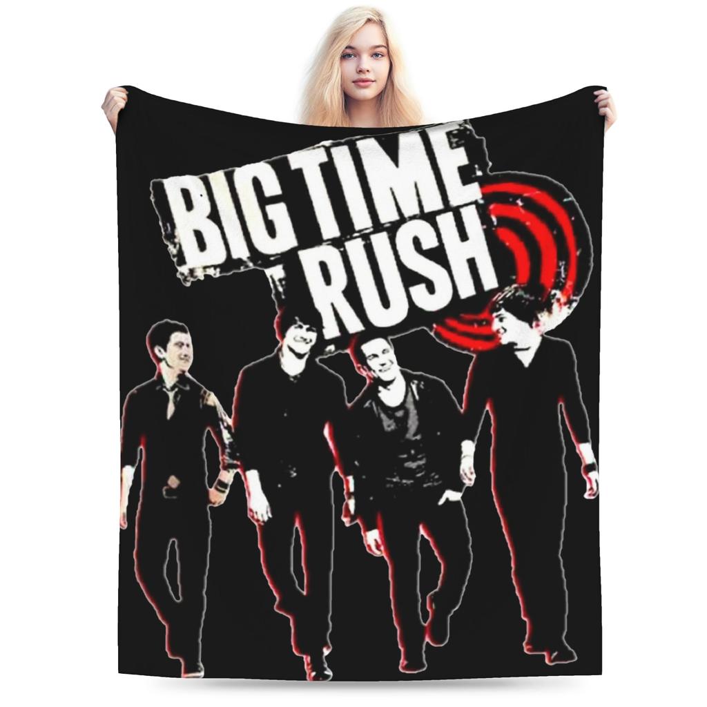 Big Time Rush Band Eras Tour Accessories Blanket Ultra-Soft Flannel Throw Blanket Relax Rug Piece