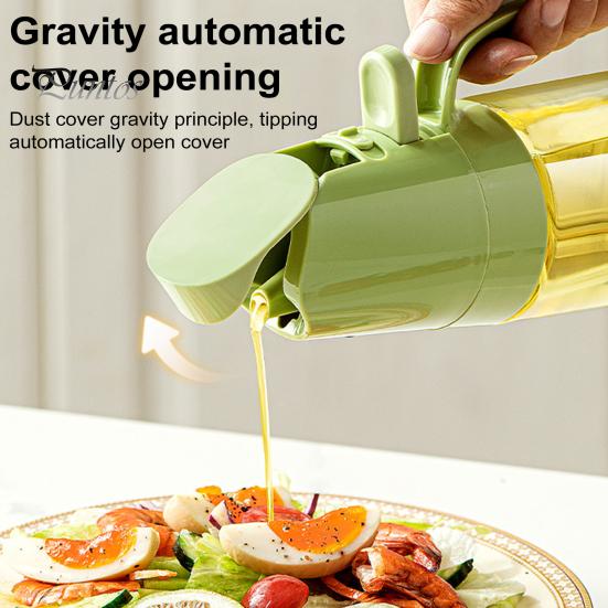 Oil Sprayer for Cooking 2 In 1 Oil Dispenser And Sprayer 300/500ml Glass Bottle Anti-Drip Nozzle Easy To Clean Kitchen Tool for Oil Vinegar Sauces