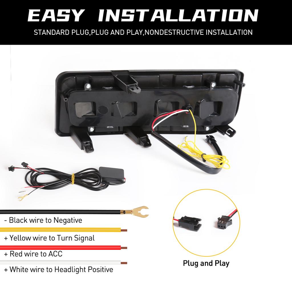 Daytime Running Lights Bumper Lamp For Toyota 4Runner Limited Turn Signal Yellow White