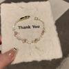 Electroplated Zircon Sun Love Bracelet Niche Sweet Versatile Bracelet Temperament Light Luxury High-end Jewelry Women