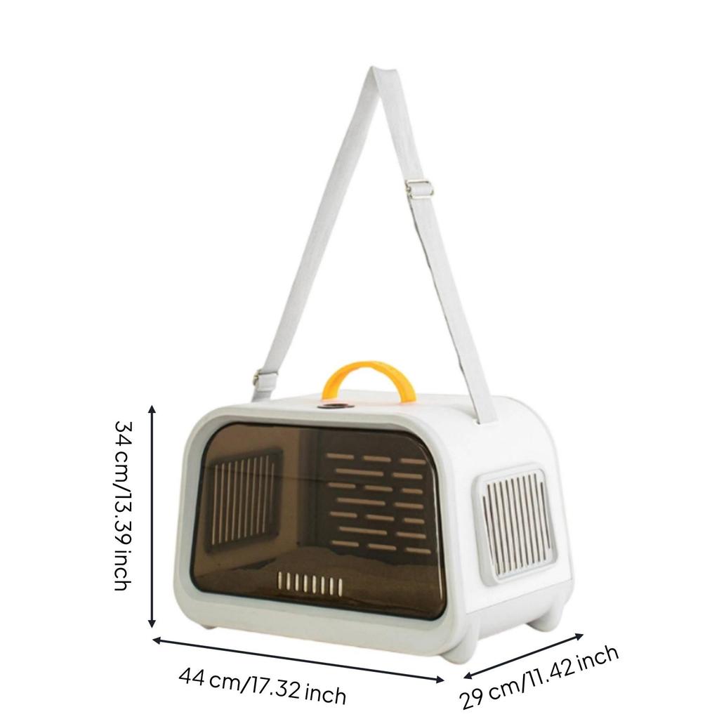 HardSided Pet Carrier Ventilated Portable for Cats, Vets Visits, Car Rides