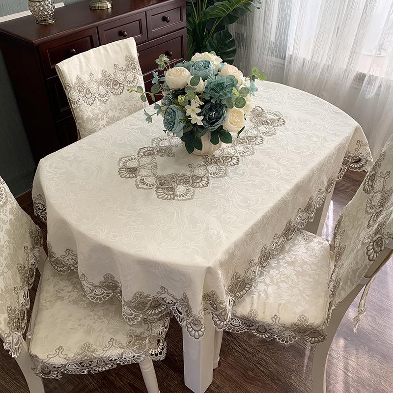 Tovaglia Battilo Ovale Pizzo Ricamato Macramè Copritavolo per Tavolo da Pranzo Tavolino da Caffè Decorazioni per Matrimonio Festa in Cucina