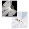 Soft Tulle Short Bridal Veil With Hair Clip Beadwork Pearls Design Bowknot Hair Veil For Wedding Party And Formal Event