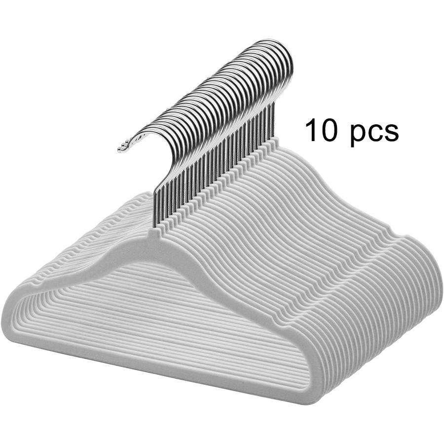 10/20/30pcs Children's Velvet Non-slip Hangers, Advanced Children's Closet Hangers, Ultra-thin Cute Non-slip Felt Hangers