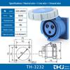 Waterproof Industrial Plug Socket Connector IP67 - 16A/32A, 3/4/5 Pin