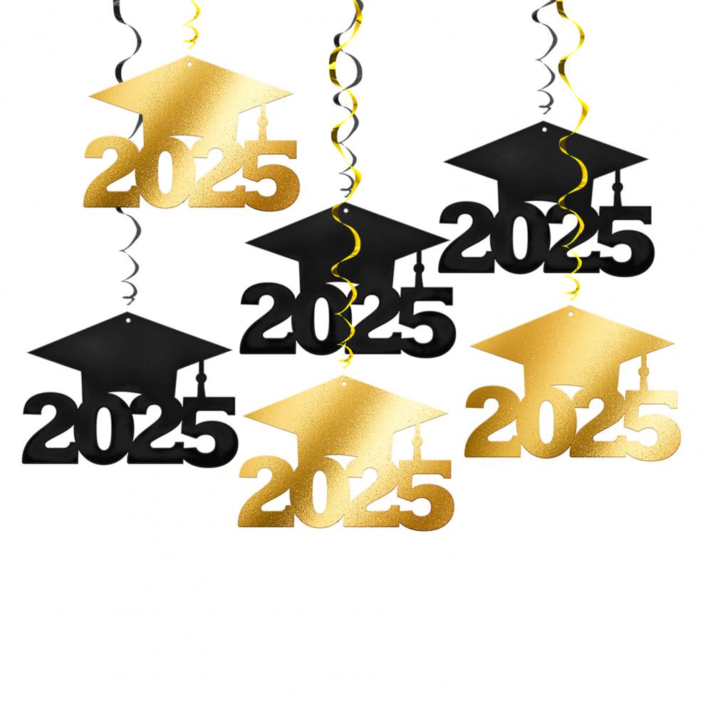 Graduation Hanging Decor Hanging Ornament Vibrant Graduation Hanging Swirl Decorations Easy to Hang Congrats Grad for Graduates