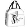 Custom Arare Arale Purple Dr Slump Resuable Lunch Box for Women Multifunction Cooler Thermal Food Insulated Lunch Bag Student