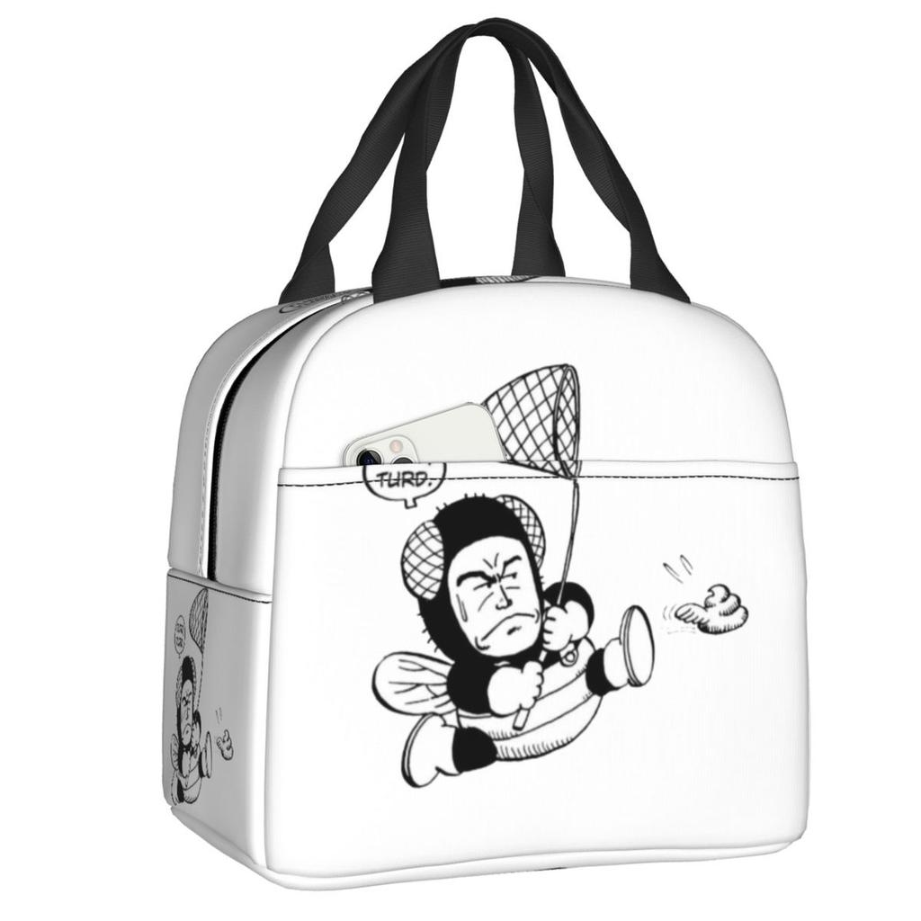 Custom Arare Arale Purple Dr Slump Resuable Lunch Box for Women Multifunction Cooler Thermal Food Insulated Lunch Bag Student