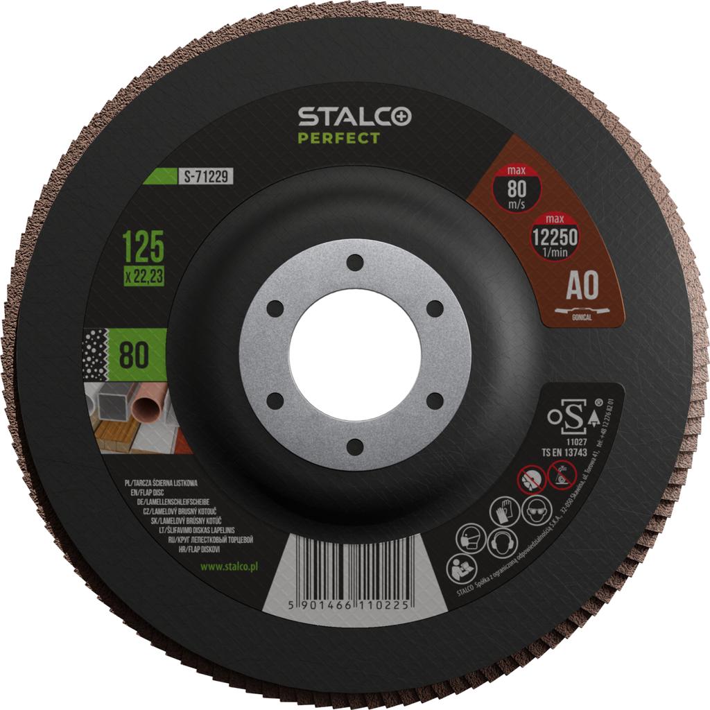 Stalco Tarcza Ścierna Listkowa Ø 125 X 22, 23 Mm , G60 , Elektrokorund S-71226