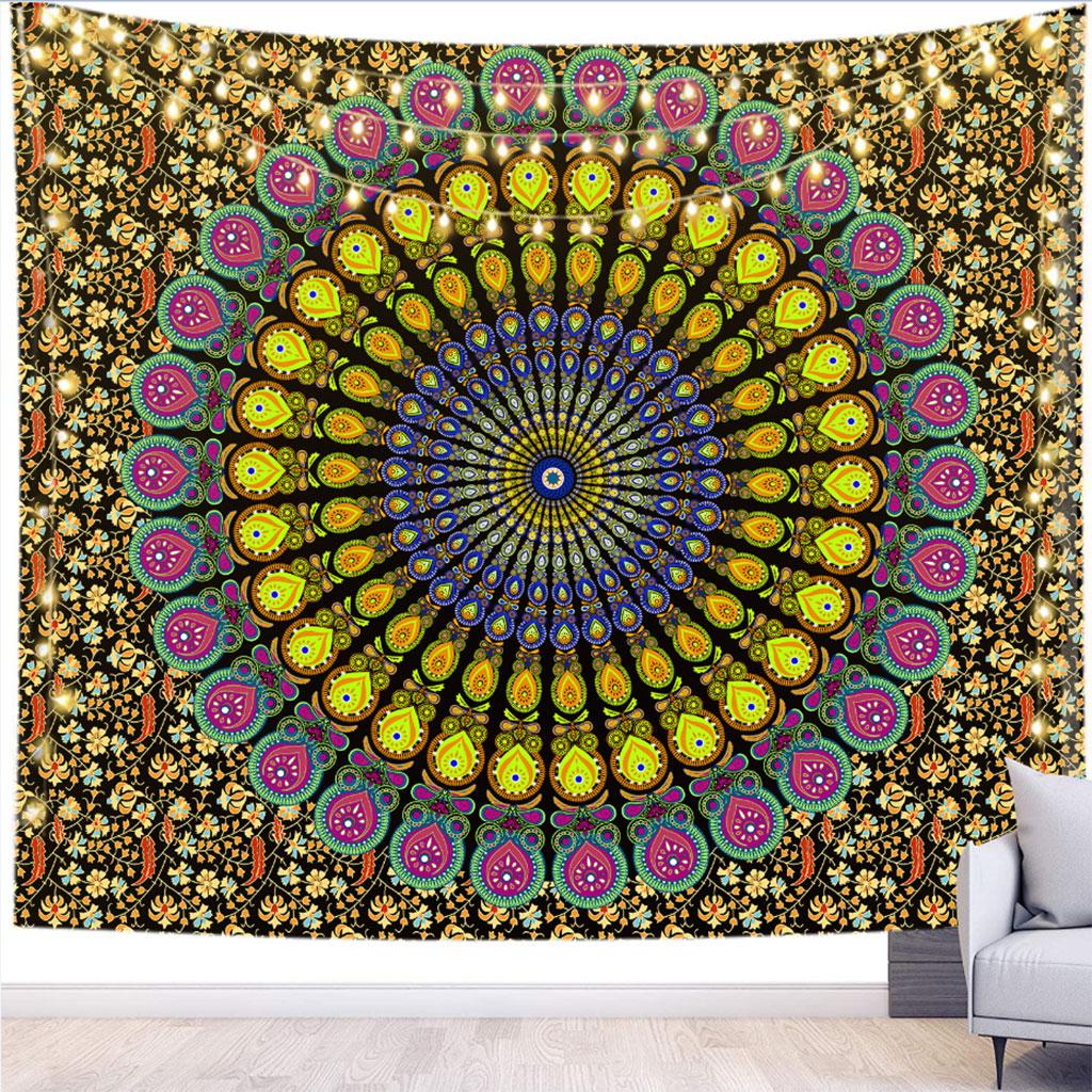 For Teenager's Home Decor Datura Indian Mandala Prints Wall Tapestry