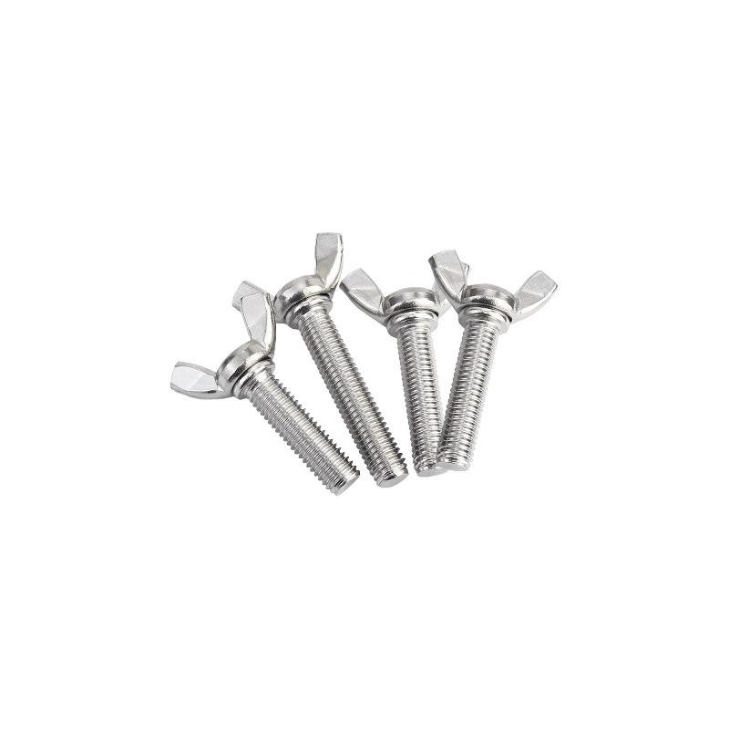 304 Stainless Steel Hand-Tightening Butterfly Weld Screws - Ram Horn M4 M5 M6 M8
