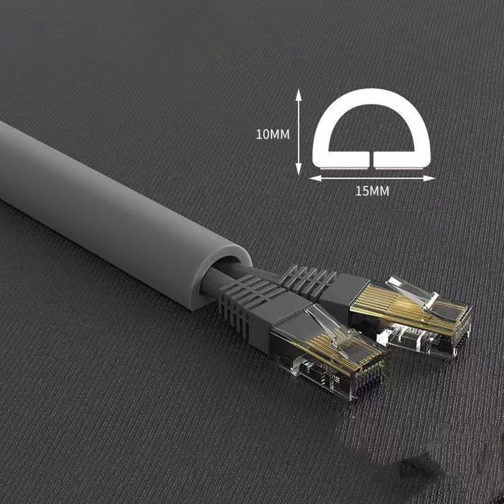 1 M Floor Cord Cover For Wires On Floor Cord Hider Floor Cable Management Wire Cover PVC Trunking Home Accessories