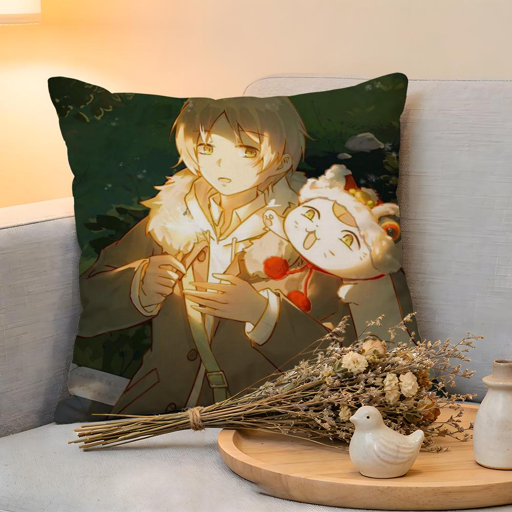 

Cushion Cover Linen SkinFriendly Soft Decorative Case For Sofa Home Decor NNatSUmes Book Of Friends Anime Pillow cover 30x30cm