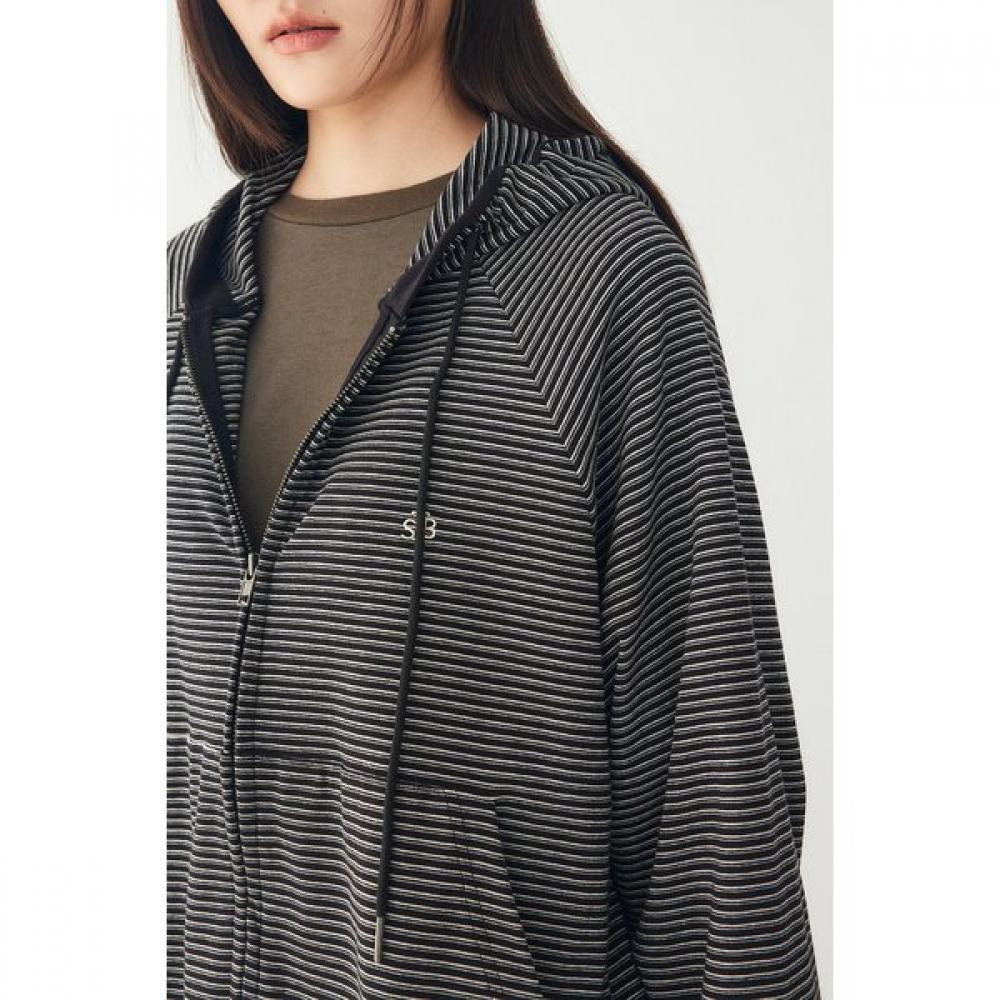 Studio Tomboy Minimal Stripe Hood Zip Up 9176313974