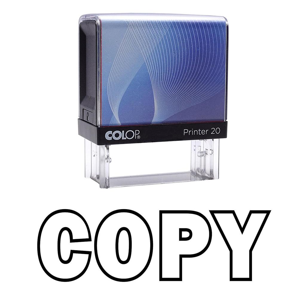 COPY Self Inking Rubber Stamp Black Ink Office Stamp Colop Mini Stamper
