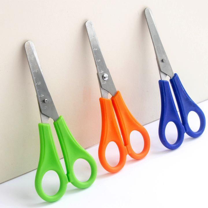 Creative Scale Round-Head Scissors for Kids - Safe, Portable, and Ideal for Handicrafts and Paper Cutting