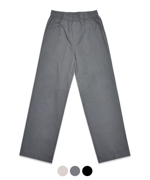 Yunieopaeleol Cool Cotton Wide Elastic Waist Pants Medium Gray