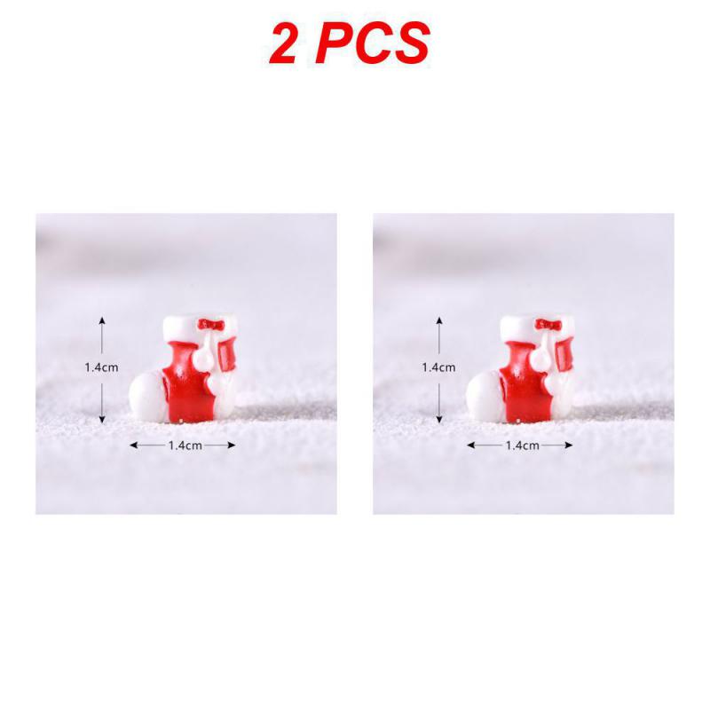Christmas Figurines Dollhouse Ornament Home Decorations Fairy Garden Micro Landscape Deer Xmas Tree Santa Claus Snowman