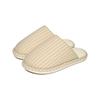 Fury Slippers Autumn and Winter Home Anti Slip Striped and Plush Warm Cotton Slippers