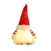 Glowing Gnome Christmas Xmas Light Up Doll Sequin Faceless Dwarf Led Decor