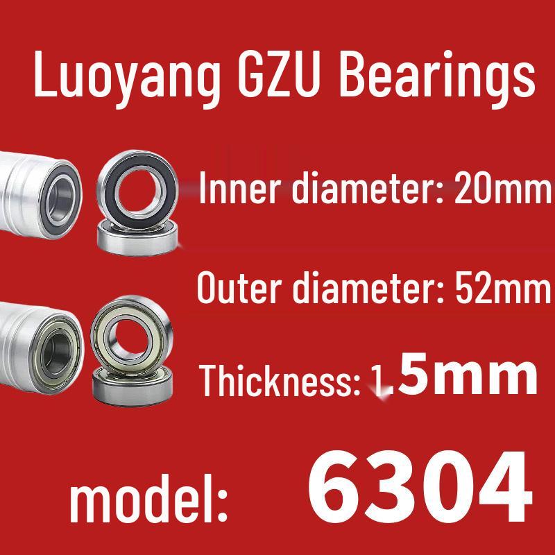 Luoyang Yüksek Kaliteli Dayanıklı Aşınmaya Dayanıklı Derin Kanallı Bilyalı Rulman 6200-6206 Serisi