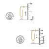 LeCalla S925 Sterling Silver Jewelry Gold-Plated Pearl Drop Earrings for Women