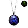 Luminous Twelve Constellations Time Retro Jewelry Student Couple Birthday Gift Pendant Necklace