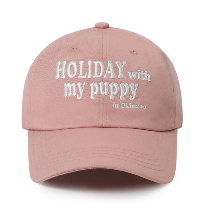 EXPRESS HOLIDAY My Puppy Ball Cap_Dust Pink