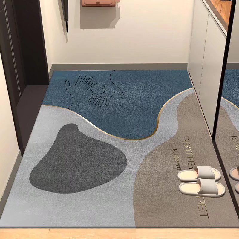 Entrance Mat Foyer Bathroom Non Slip Foot Pad Bedroom Dirt Resistant Living Room Carpet