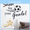 Shoot For Your Goals Letter Football Pattern Pvc Wall Sticker For Boys Bedroom Kids Room Decor