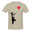 Funny Banksy Girl With Balloon Unisexs Printed TShirt Unisex T shirtShirt Male