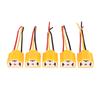 5Pcs Car Headlight Ceramic Socket Connector H4 Ceramic Plug Heat Resistance Headlight Wiring Harness Plug Adapter H4 Socket