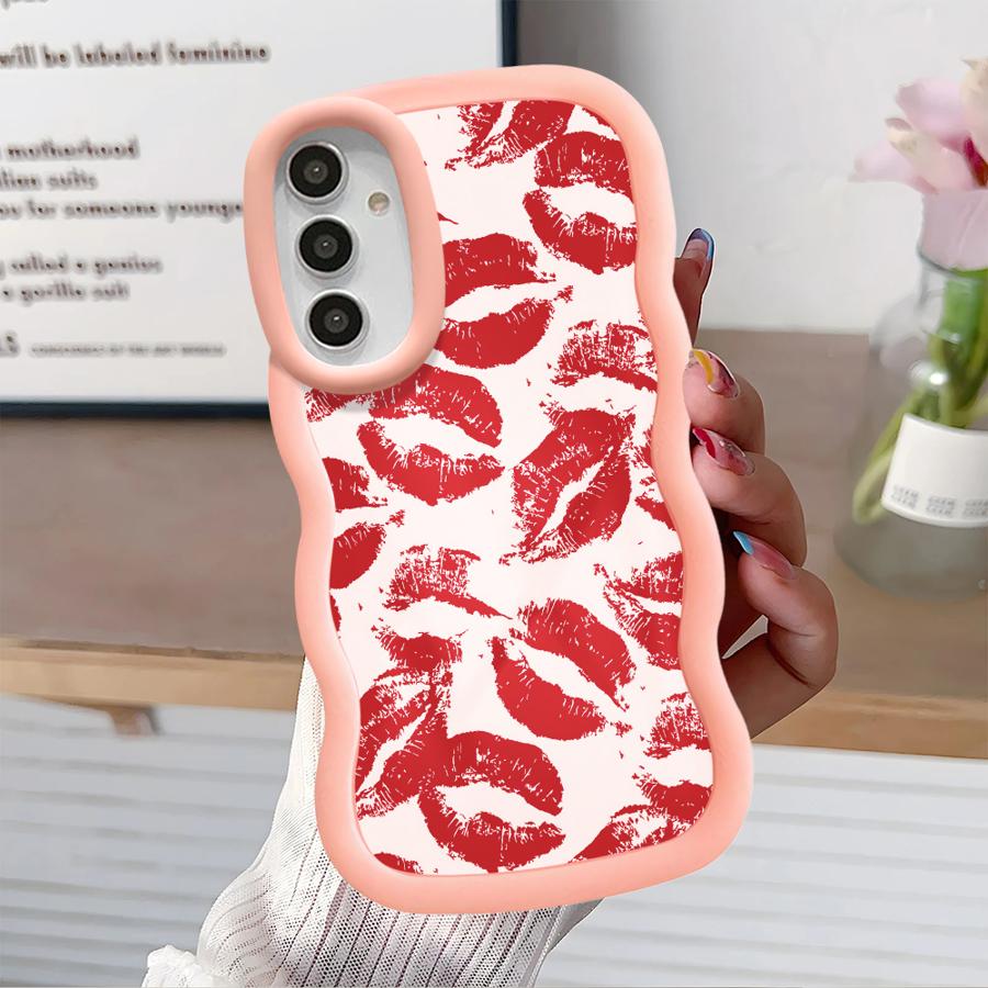 Soft Phone Cover Case for Samsung Galaxy A12 A52 A16 A21s A11 A14 A15 A13 A23 A33 A53 A22 A04 A05 A06 A03 Retro And Sexy Red Lip