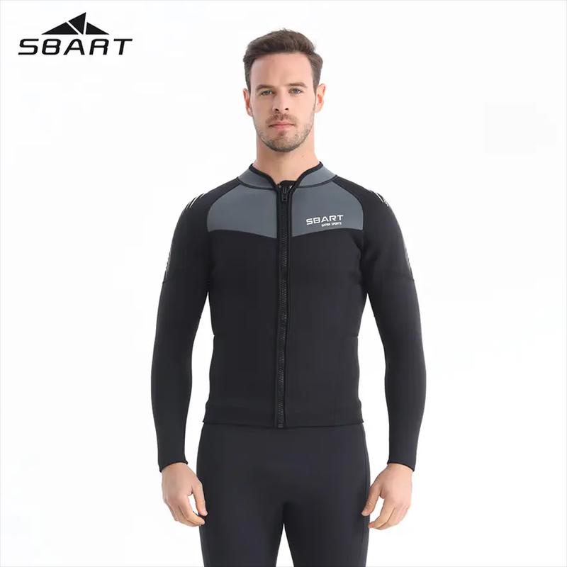SBART 1.5mm Two-Piece Long-Sleeve Wetsuit with Zipper Jacket