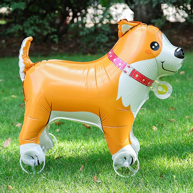 Stand-Up Elephant 4D Balloon with Wheel for Kids Birthday Decorations