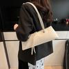 Premium sense large-capacity bag women's 2025 new niche fashion versatile single shoulder underarm baguette bag