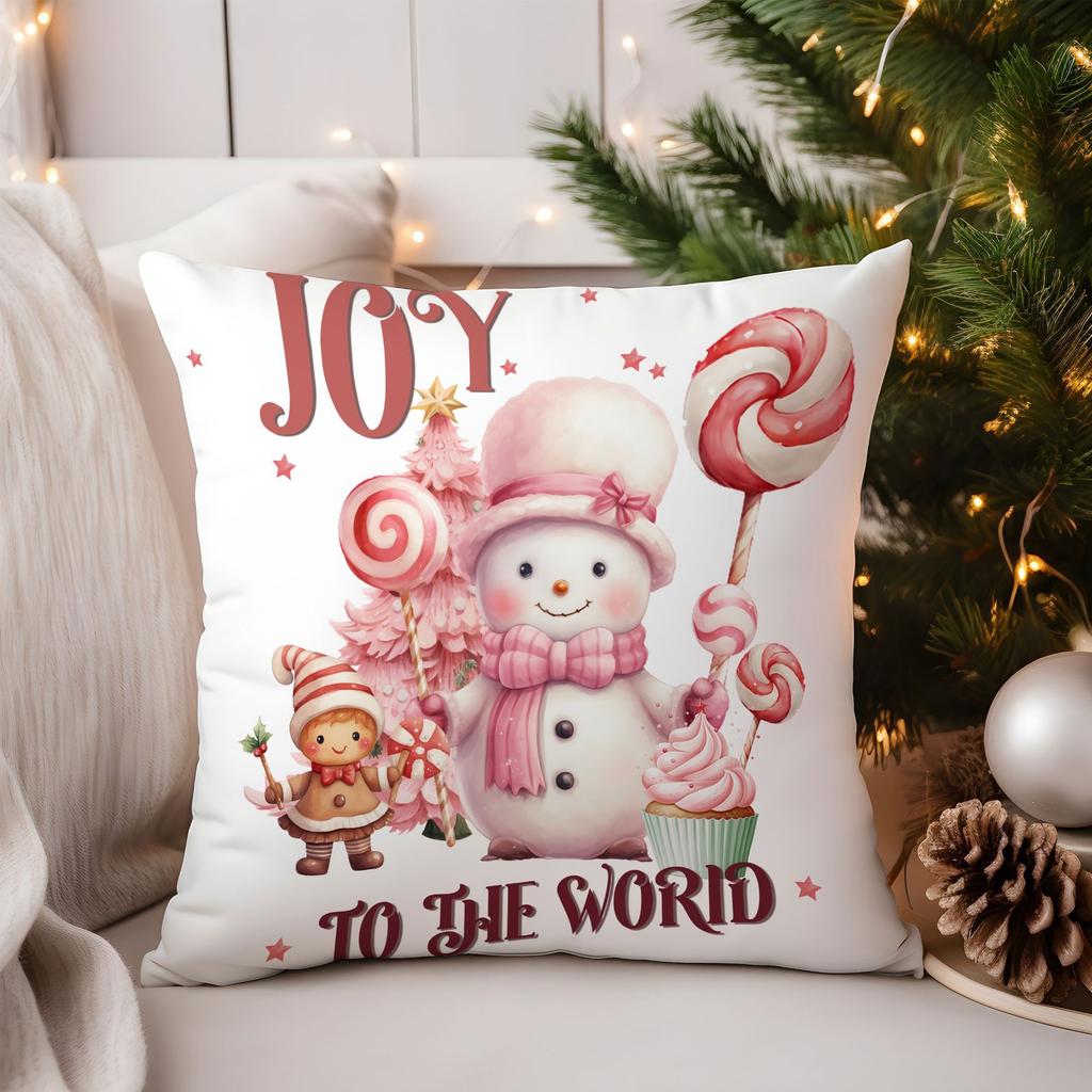 Popular Christmas Pillowcase Office Seat Cushion Home Bedside Pillowcase