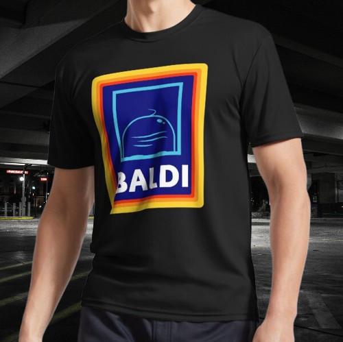 

Baldi - Bald head Aldi Logo Active T-Shirt Funny Size S to 5XL S