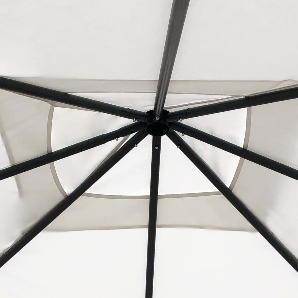 Gazebo 3 X 3 X 2.6 M Cream 160 G M²