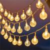 LED Crystal Ball String Lights Fairy Lights Waterproof 8 Modes with Remote Garland Lights for Home Party Garden Christmas Decor