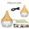 Air Humidifier Mini Ultrasonic USB Essential Oil Diffuser Purifier Aroma Anion 300ML Mist Maker for Home Car with LED Night Lamp