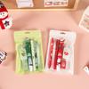 6pcs/set Christmas Student Stationery Cartoon Multi Color Pen Set Student Reward Prize Christmas New Year Gifts Back To School