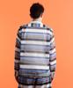 Schott NYC Patterned Mesh LS Shirt, Men's, Size M, 122, Navy Striped, 782-3120002